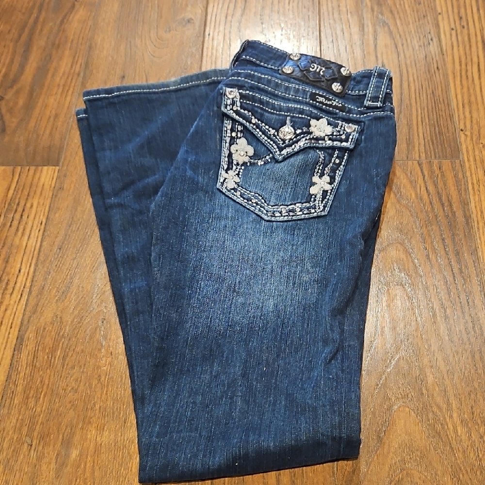 Miss Me Women's Blue Embellished Jeans